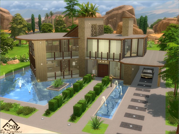 Sims 4 Arida 26 house by Devirose at TSR