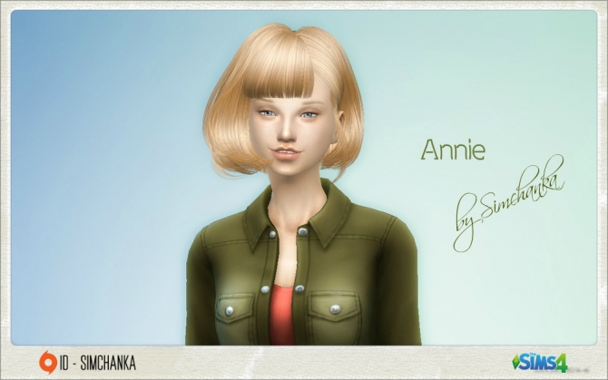 Sims 4 Annie by Simchanka at ihelensims