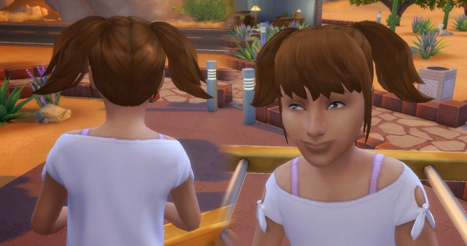 Sims 4 High Pigtails for Girls at My Stuff