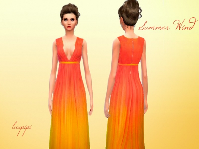 Sims 4 Summer wind dress at Laupipi