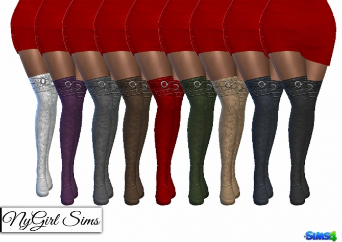 Sims 4 Belt Wrapped Boots at NyGirl Sims