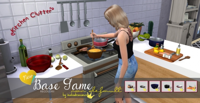 Sims 4 Kitchen clutter at In a bad Romance