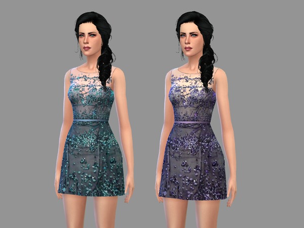 Sims 4 Emma dress by April at TSR