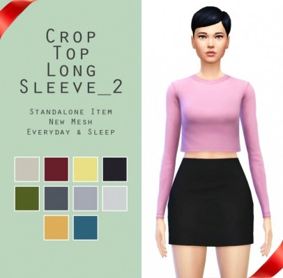 4 Crop tops plus romper at Sim4ny » Sims 4 Updates