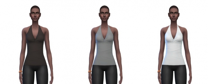 Sims 4 Halter top recolors at Busted Pixels