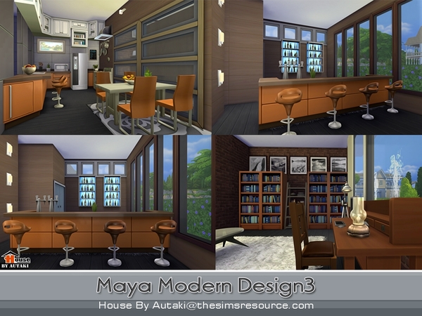 Sims 4 Maya Modern Design 3 by Autaki at TSR