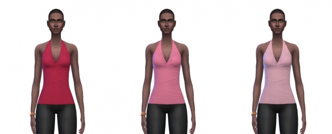 Sims 4 Halter top recolors at Busted Pixels