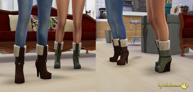 Sims 4 Eries boots at In a bad Romance
