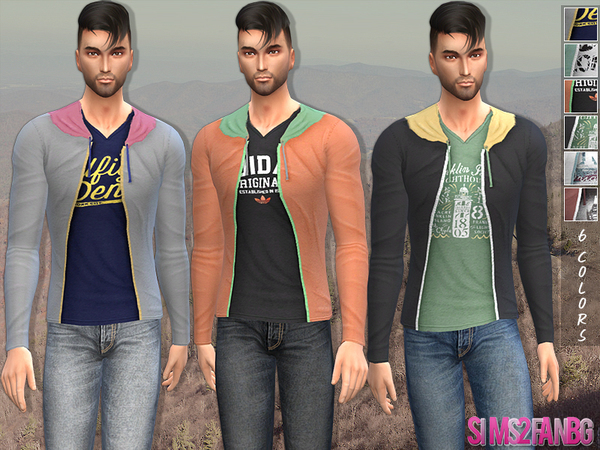 Sims 4 Male sweatshirt by sims2fanbg at TSR