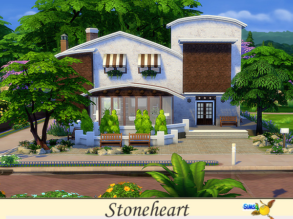 Sims 4 Stoneheart house by Evi at TSR