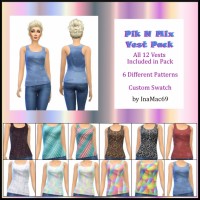 Pik N Mix Vest Pack by InaMac69 at Simtech Sims4