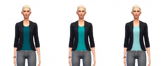 Sims 4 Blazer round 25 colors at Busted Pixels