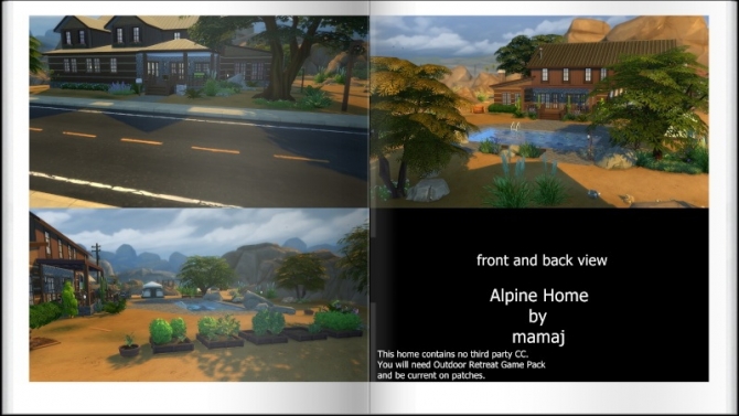 Sims 4 Alpine Home by mamaj at Simtech Sims4
