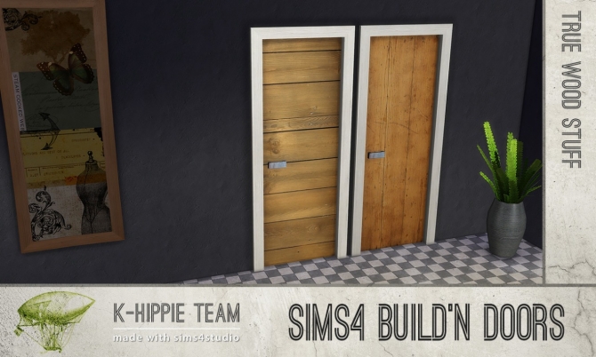 Sims 4 Build’n Doors True Wood Stuff at K hippie