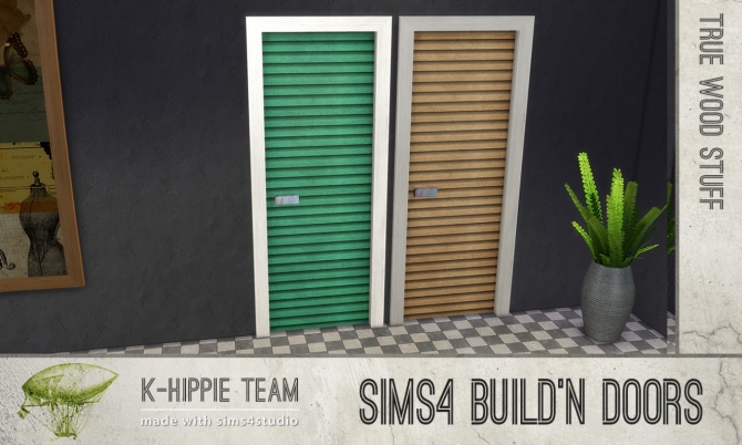 Sims 4 Build’n Doors True Wood Stuff at K hippie