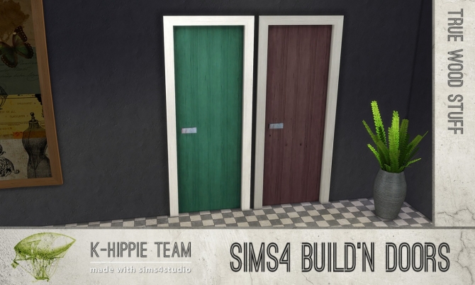 Sims 4 Build’n Doors True Wood Stuff at K hippie