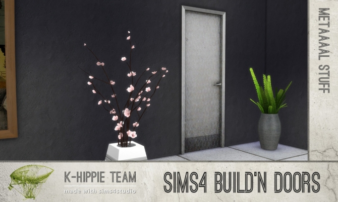 Sims 4 Build’n Doors Metaaal Stuff at K hippie