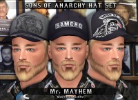 Sons of Anarchy Hat Set by Mr. Mayhem at Mod The Sims