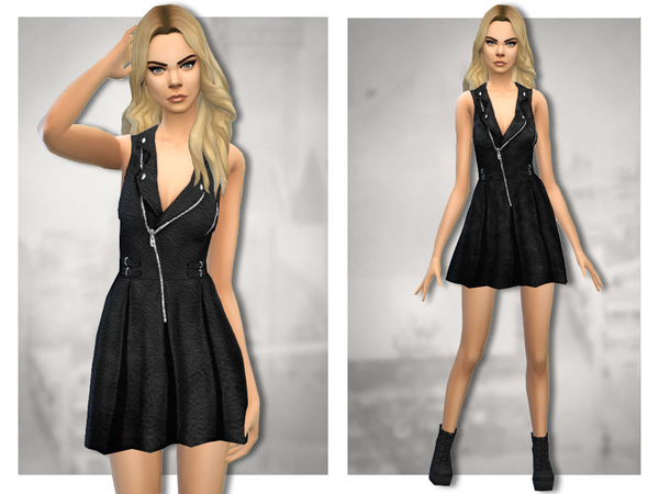 Sims 4 Harley Dress by Sentate at TSR