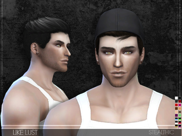 Sims 4 Like Lust Male Hair by Stealthic at TSR