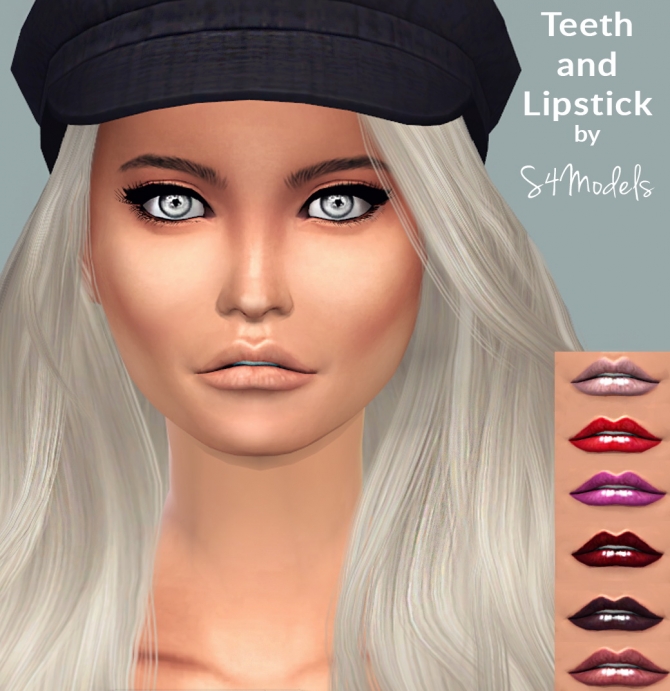 Sims 4 Teeth and Lipstick 01 at S4 Models