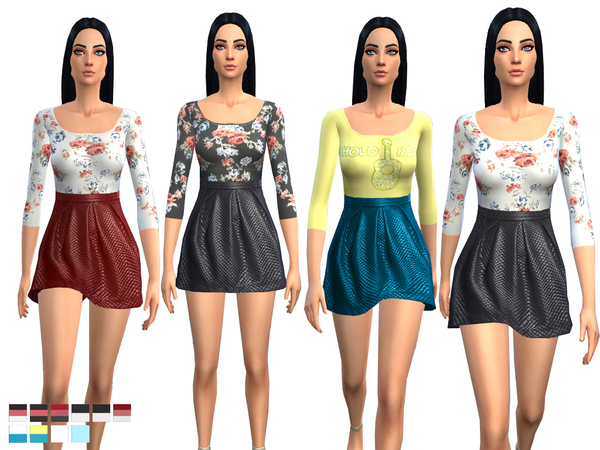 Sims 4 Magdalena outfit by Weeky at TSR
