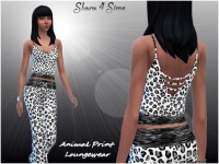 Animal Print Lounge-Wear at Shara 4 Sims