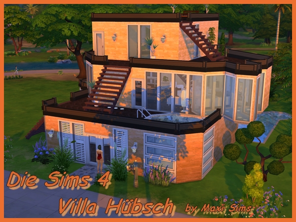 Sims 4 Hübsch villa by Maxi Sims at Akisima