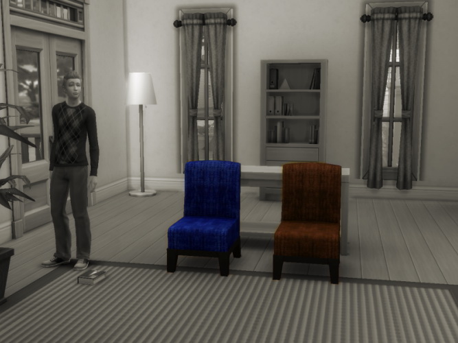Sims 4 Luxury modern chair in suede at NiteSkky Sims