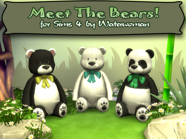Sims 4 Meet the Bears by Waterwoman at Akisima