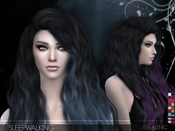 Sims 4 Sleepwalking female hair by Stealthic at TSR