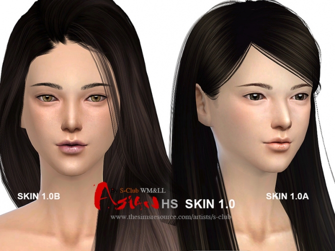 Sims 4 ASIAN H.S ND skintones 1.0 by S Club WMLL at TSR