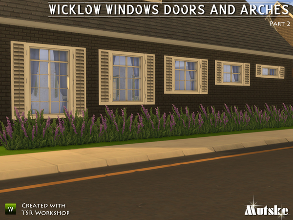 Sims 4 Wicklow windows, shutters, doors & arches 2 by mutske at TSR