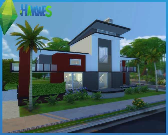 Sims 4 Modern house by Hannes16 at Mod The Sims