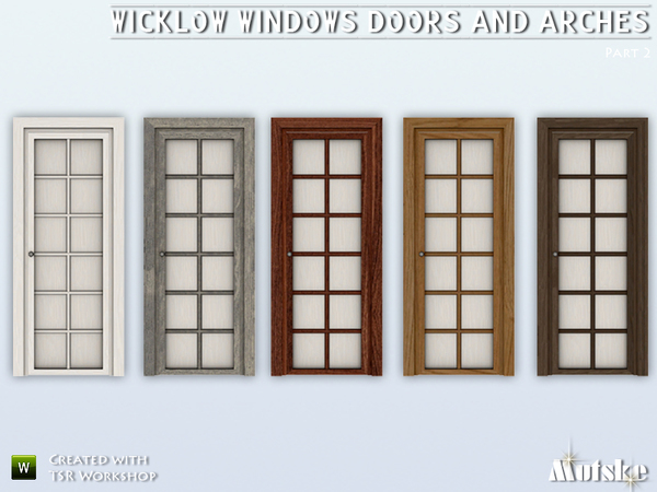 Sims 4 Wicklow windows, shutters, doors & arches 2 by mutske at TSR
