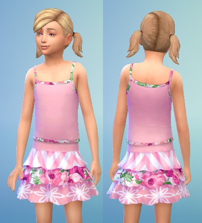 Sims 4 Ruffle Skirt and Tank Recolors by NightlyEMP at Mod The Sims
