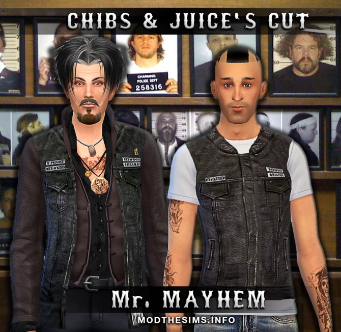 Sims 4 Chibs & Juices Cut (Sons of Anarchy) by Mr. Mayhem at Mod The Sims