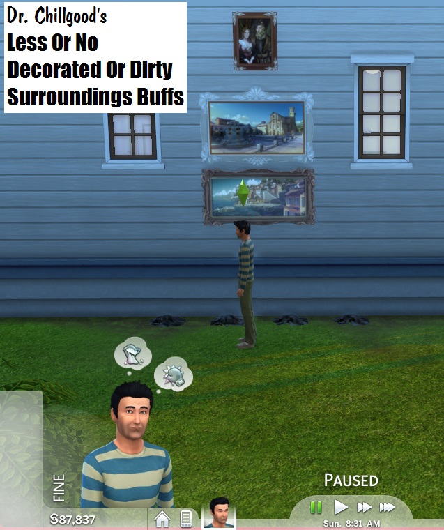 Sims 4 Less/No Good/Bad Surroundings Buffs by DrChillgood at Mod The Sims