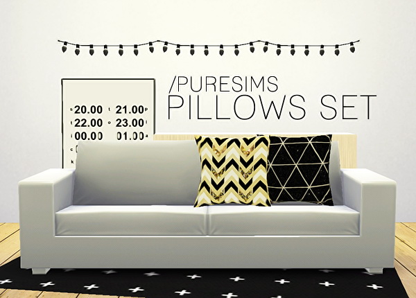 Sims 4 Pillows set #1 at Puresims