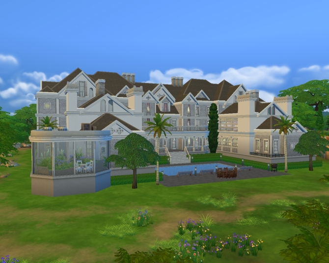 Sims 4 Paradise Furnished Manor by Hannes16 at Mod The Sims