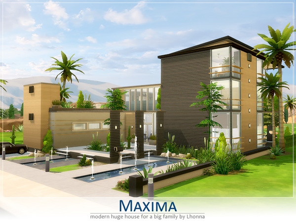 Sims 4 Maxima house by Lhonna at TSR