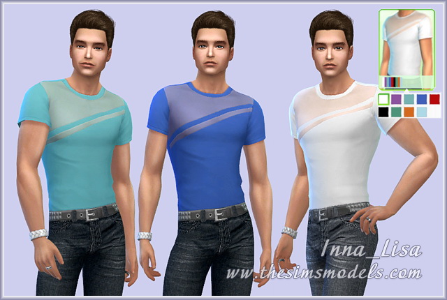 Sims 4 T shirt for males by Inna Lisa at TSR