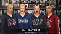 Sons of Anarchy Hoodie Zipper Set by Mr. Mayhem at Mod The Sims