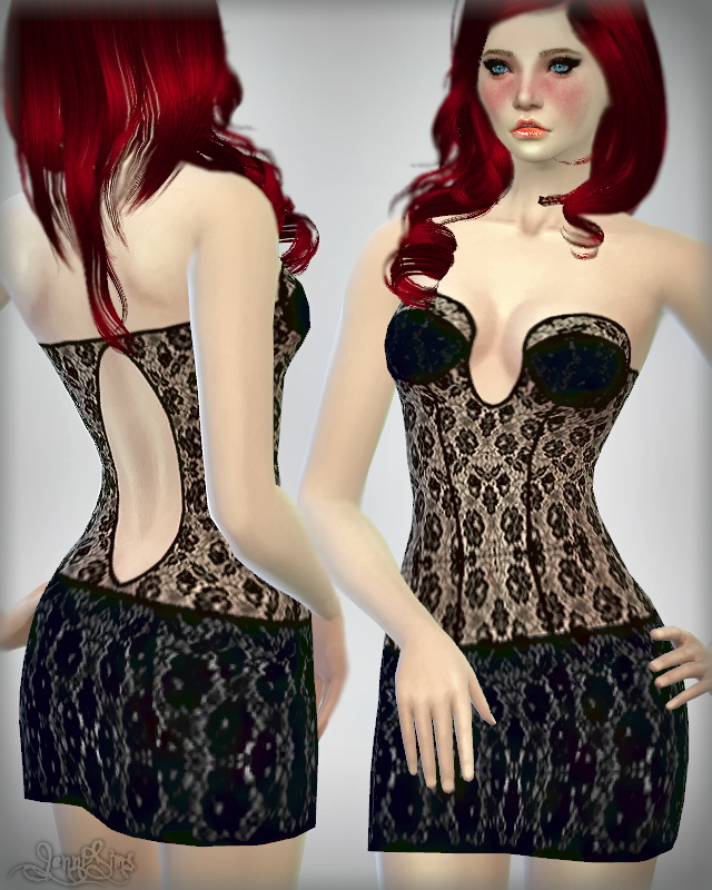 Sims 4 MoonLight dresses at Jenni Sims