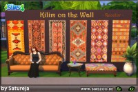 Kilim, Kilim on the Wall by Satureja Antares at Blacky’s Sims Zoo
