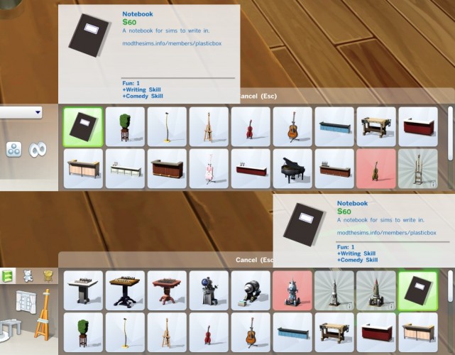 Notebook V1 by plasticbox at Mod The Sims » Sims 4 Updates