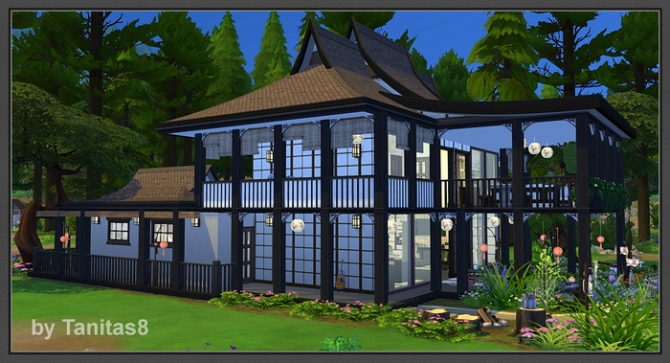 Sims 4 Asian house at Tanitas8 Sims