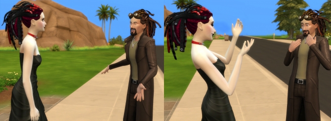 Sims 4 Electric Dreads Conversion by Esmeralda at Mod The Sims