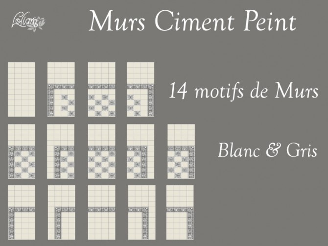 Sims 4 Cement walls & floors set by loliam at Sims Artists