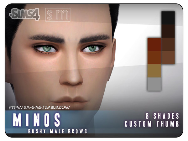 Sims 4 Minos Male Eyebrows by Screaming Mustard at TSR